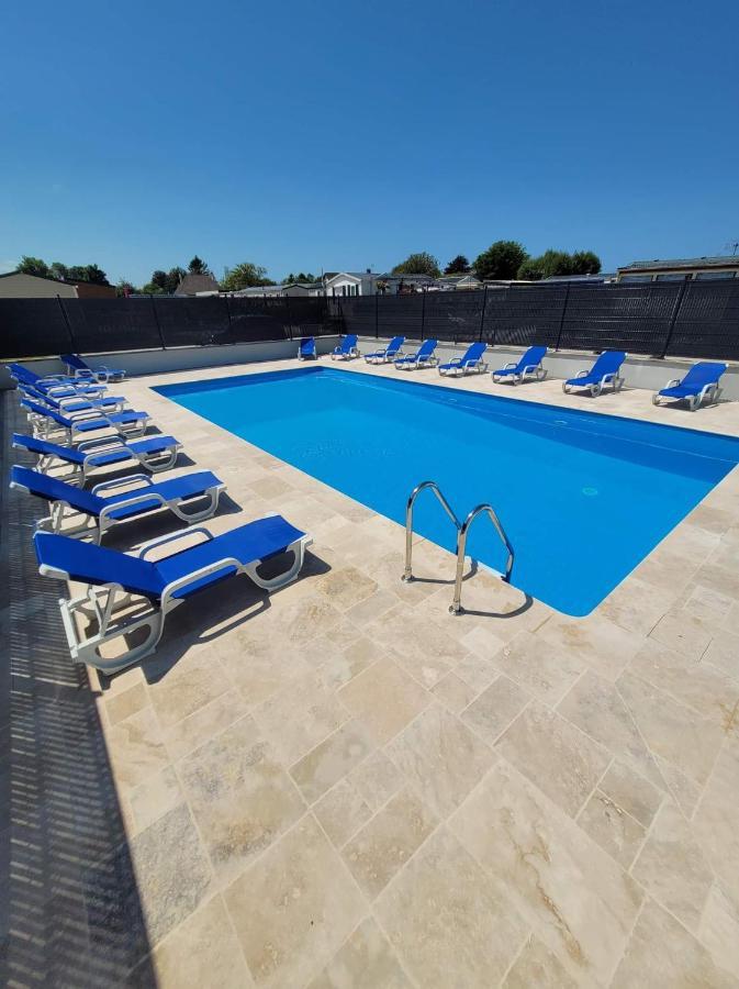 Mobil Home-Les Lins Bleus Biville-sur-Mer Esterno foto