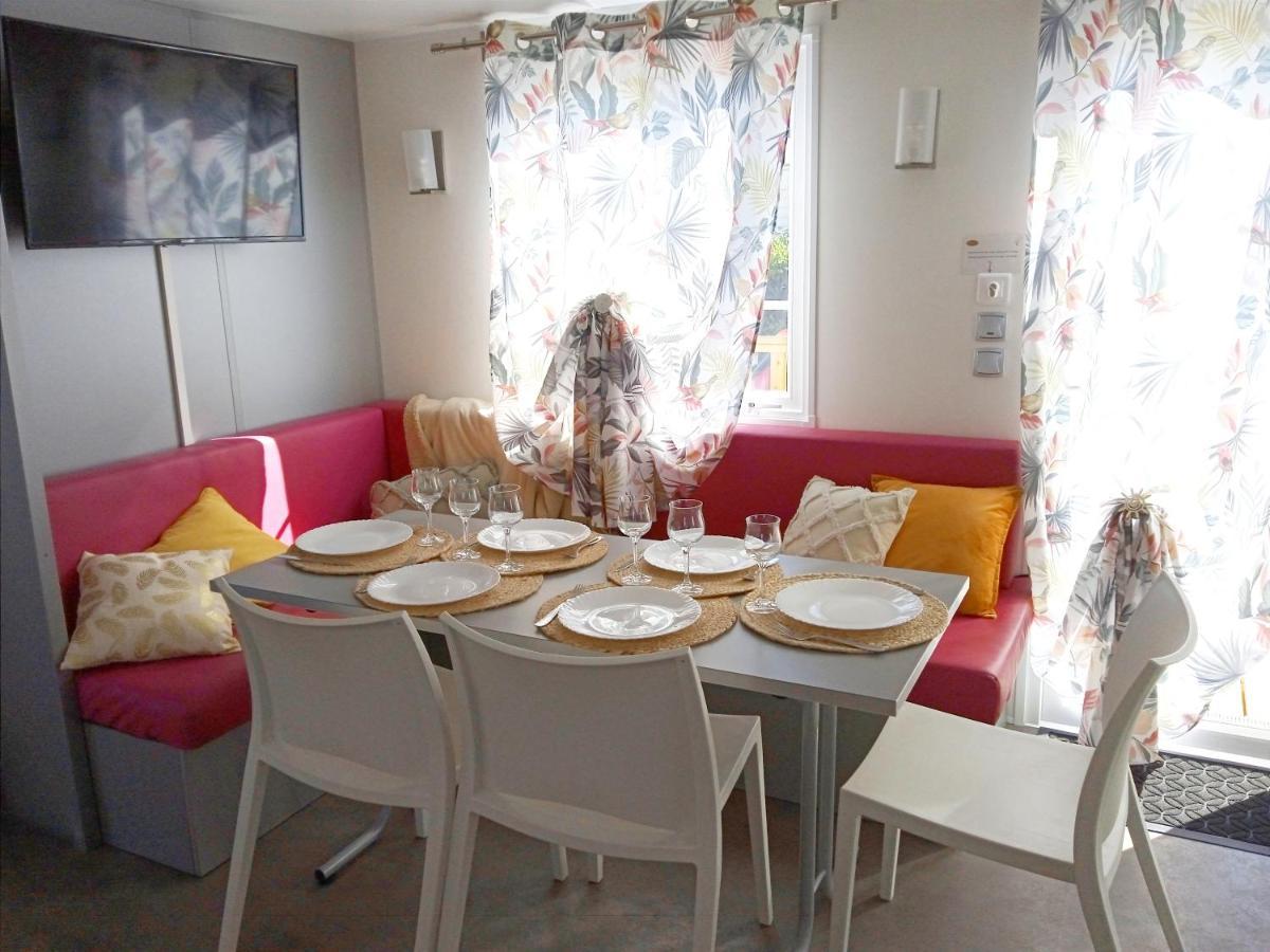 Mobil Home-Les Lins Bleus Biville-sur-Mer Esterno foto