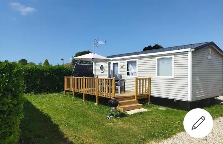 Mobil Home-Les Lins Bleus Biville-sur-Mer Esterno foto